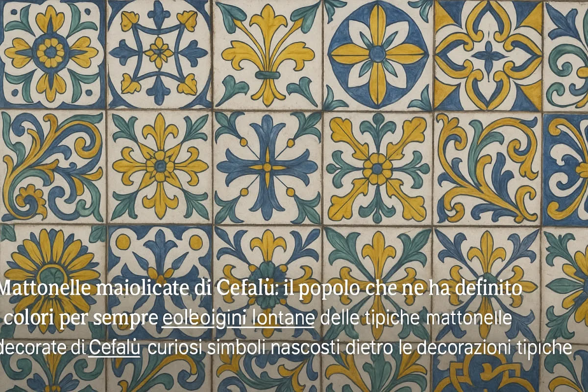 Dettaglio di pizzo bianco e avorio con motivi floreali e geometrici su una tovaglia di lino, con sfondo sfocato di una casa tradizionale italiana